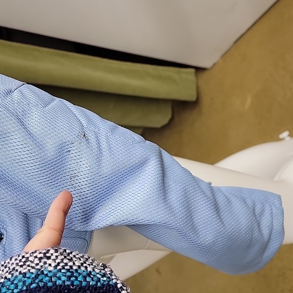 Thrill Ride Motorcycle Biker Jacket Light Blue Mesh Padded Size Medium - Picture 16 of 16